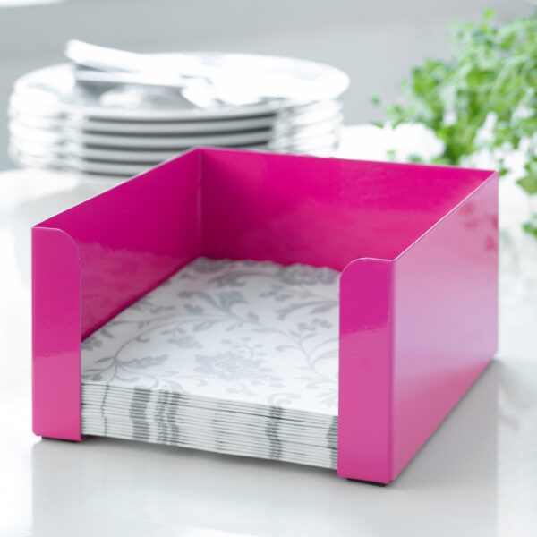 steel function NAPKINHOLDER PINK 17X17X8 5