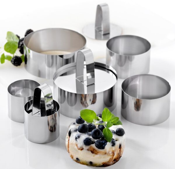 steel function RINGS&PUSHER SET ROUND 9 PCS