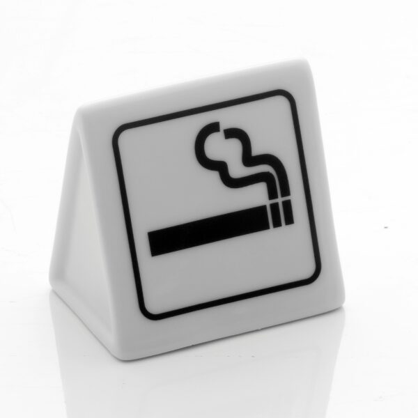 steel function SMOKING AREA SIGN PORCELAIN