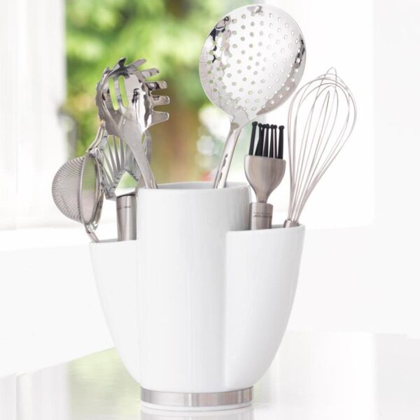 steel function UTENSILS HOLDER PORCELAIN
