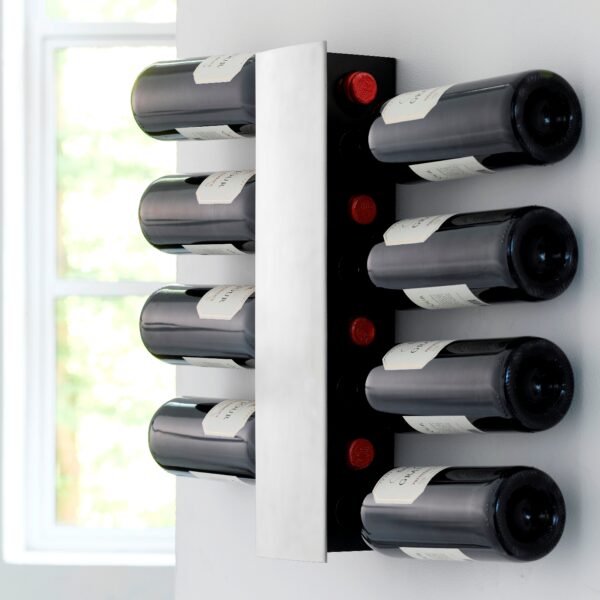 steel function WALL WINERACK 8 BOTTLES