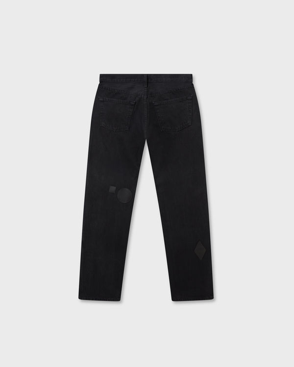 Stefan Cooke Black Patch Vintage Black Jeans