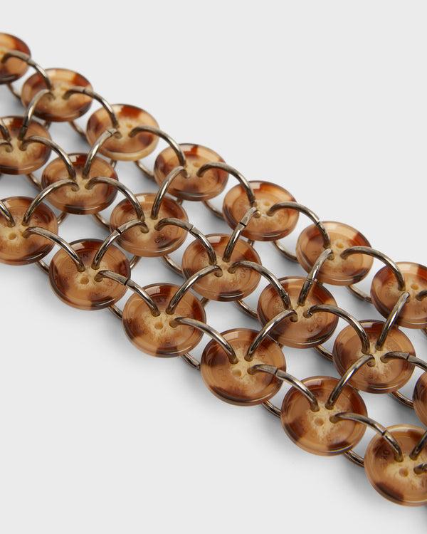 Stefan Cooke Button Strap In Brown