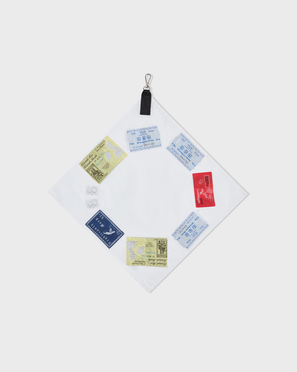 stefan cooke CB Patch Hanky Charm in White