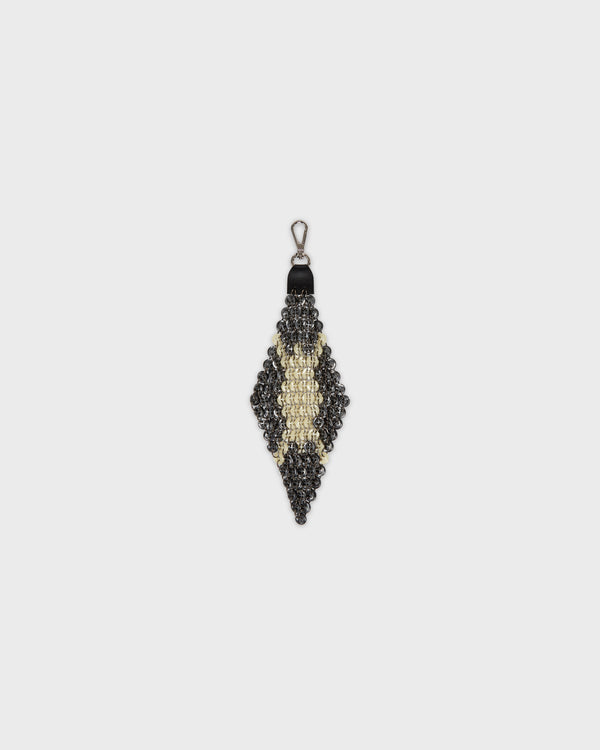 stefan cooke Chainmail Button Keyring in Black