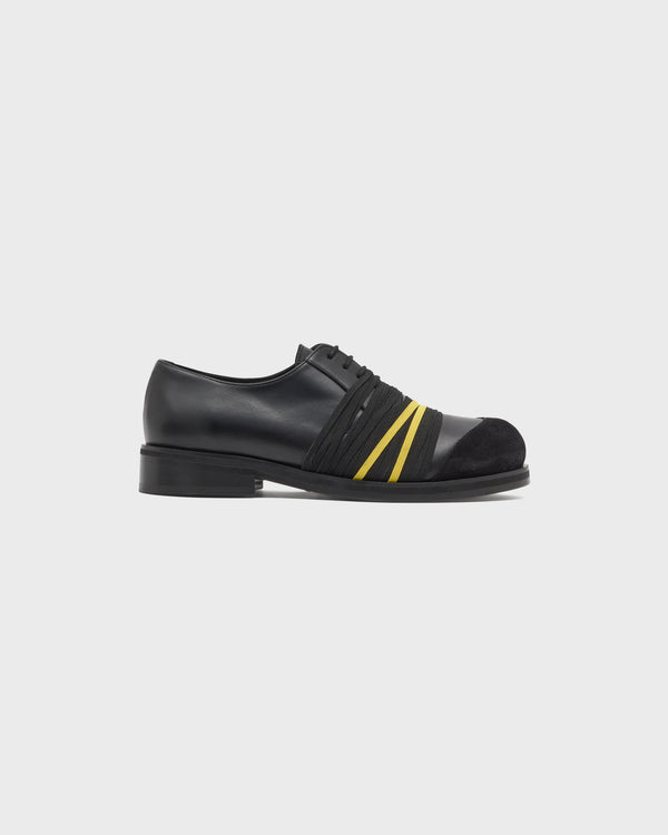 stefan cooke Elastic Derby in Black & Yellow