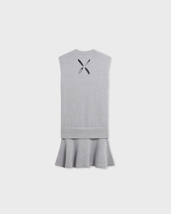 Stefan Cooke Knitted Tank Dress In Grey