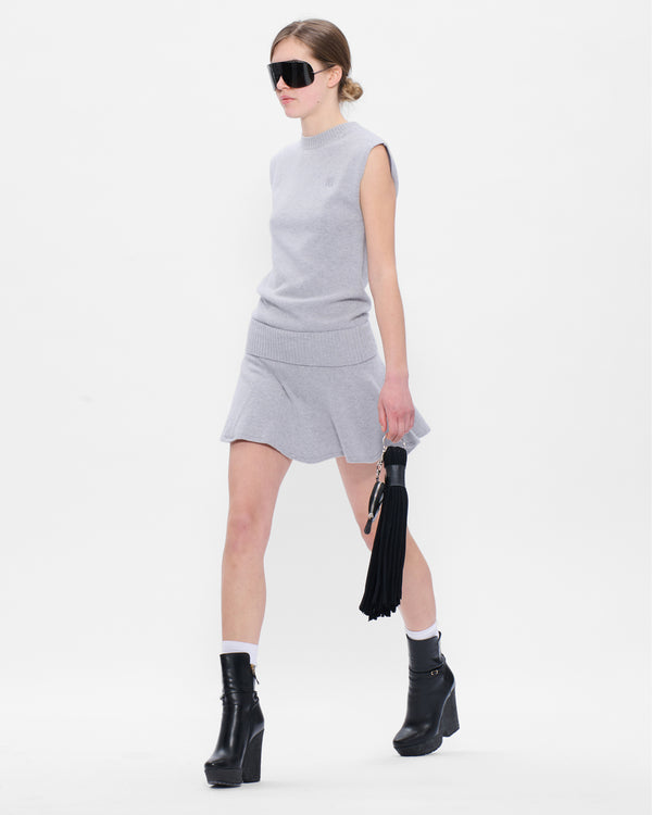 Stefan Cooke Knitted Tank Dress In Grey