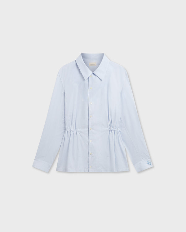 stefan cooke M64 Shirt in Blue Pinstripe