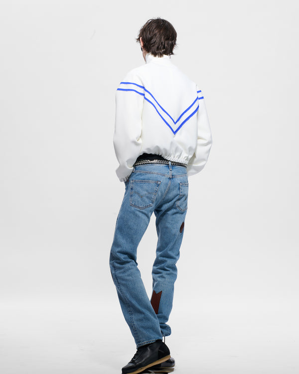 Stefan Cooke Pinking Corded Jacket In Cream