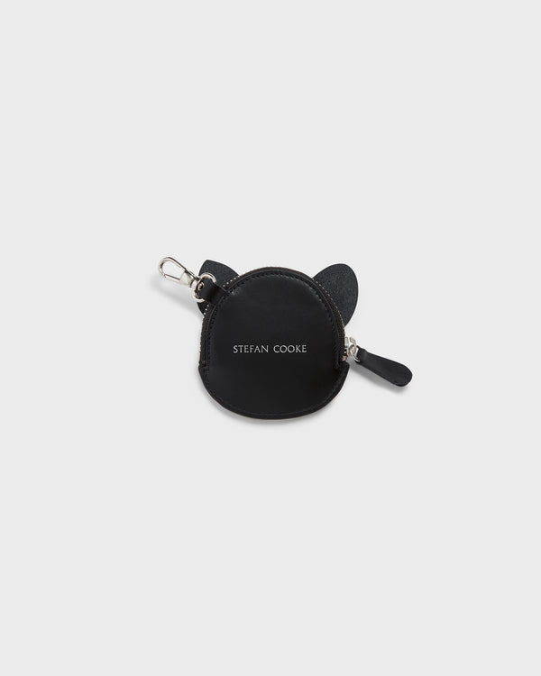 Stefan Cooke Ralph Coin Purse In Black Leather