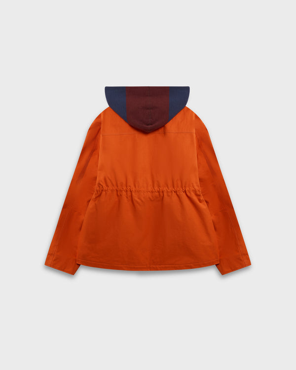 Stefan Cooke Rugby Hood Work Jacket In Orange