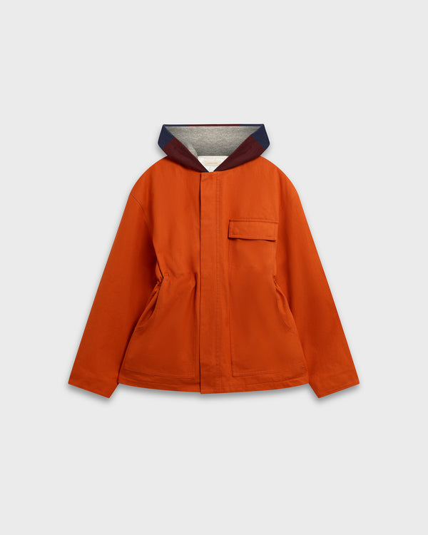 stefan cooke Rugby Hood Work Jacket in Orange