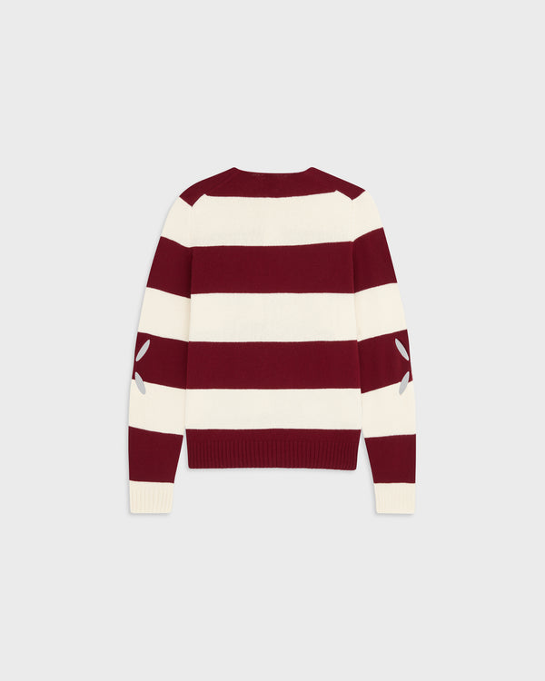 Stefan Cooke Rugby Jumper In Maroon & White