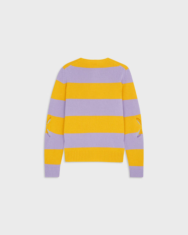 Stefan Cooke Rugby Jumper In Yellow & Lilac