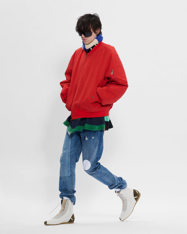 Stefan Cooke Rugby Skirt MA-1 Bomber In Red