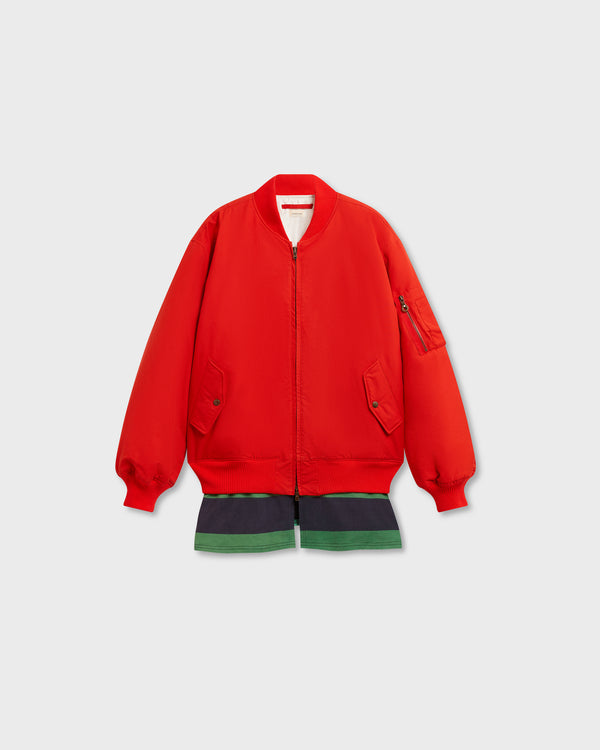 stefan cooke Rugby Skirt MA-1 Bomber in Red