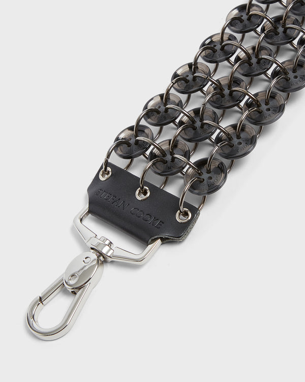 Stefan Cooke Short Button Strap In Black