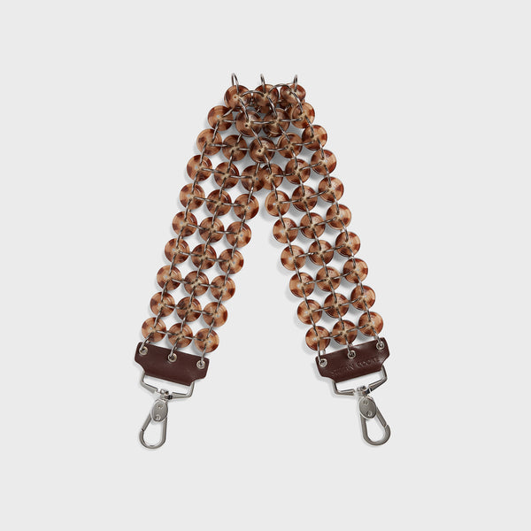 stefan cooke Short Button Strap in Brown