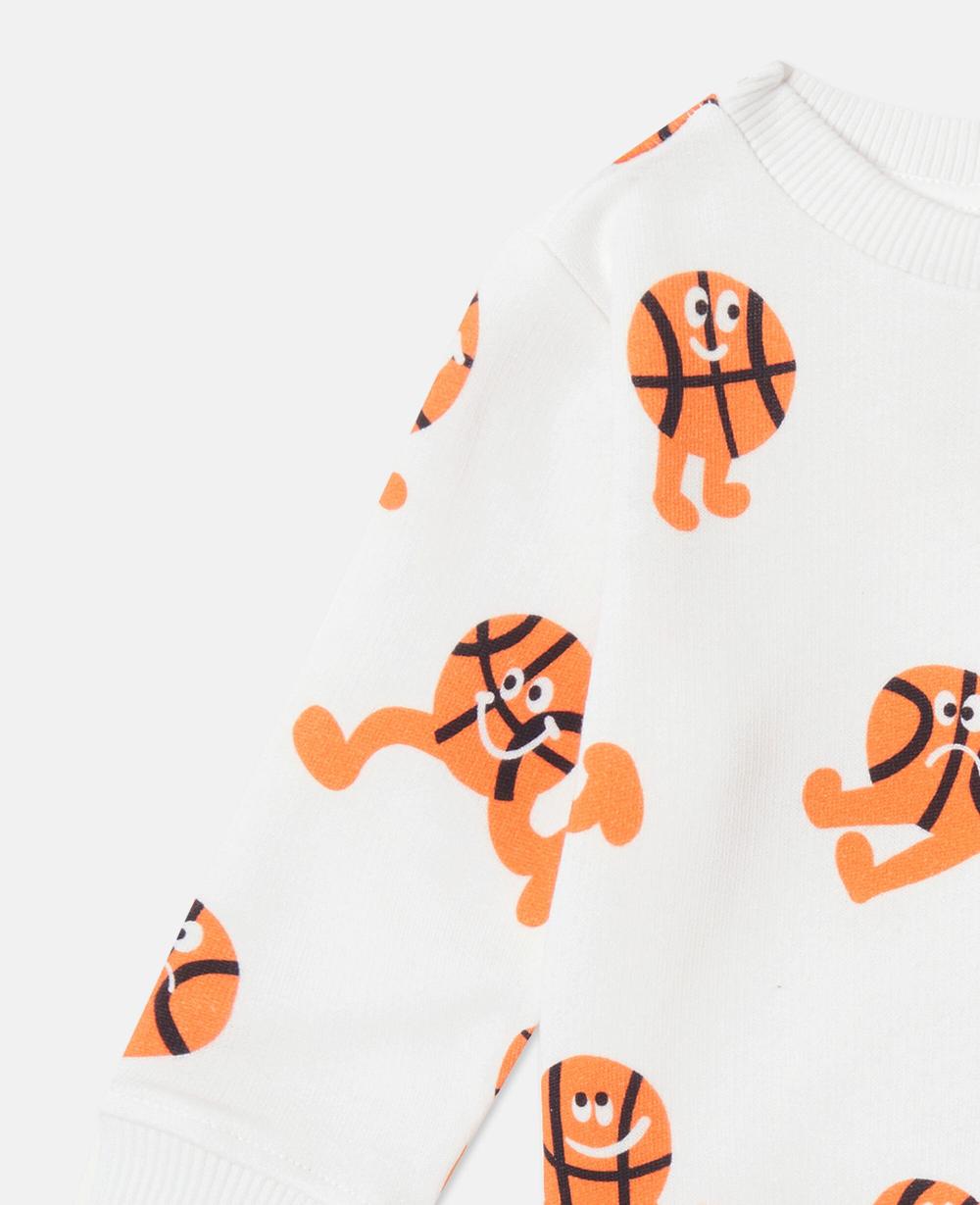 Stella Basketball Print Sweatshirt And Sweatpant Set