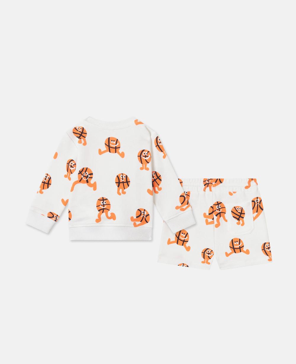 Stella Basketball Print Sweatshirt And Sweatpant Set