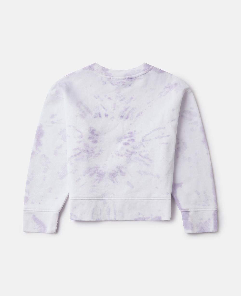 Stella Earth Friends Graphic Tie-Dye Crewneck Sweatshirt