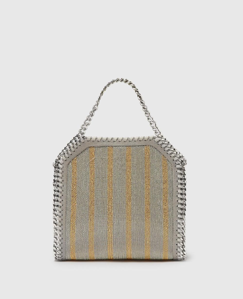 Stella Limited-Edition Falabella Metallic Chain-Embroidered Tiny Tote Bag