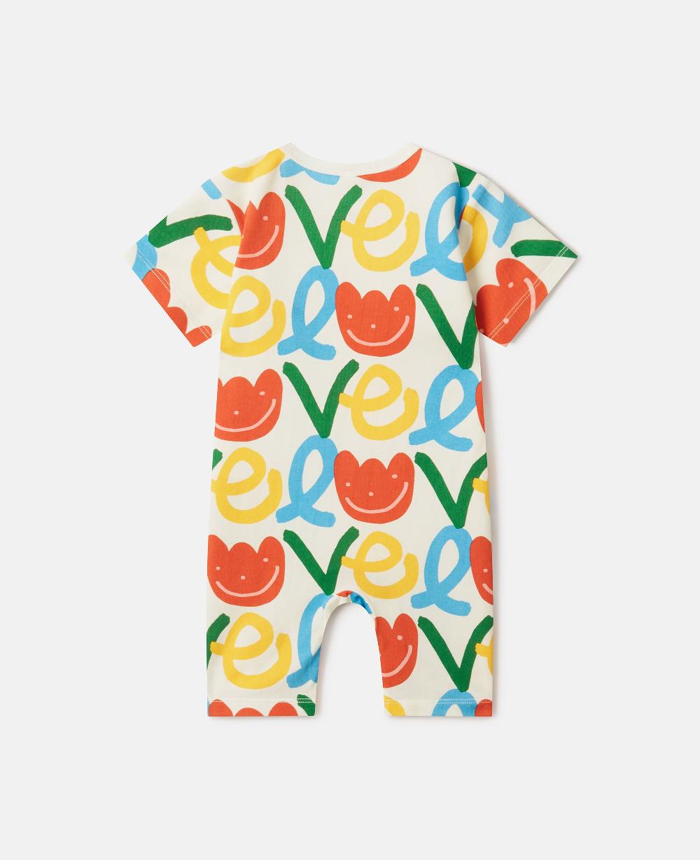 Stella All-Over Love Print Romper