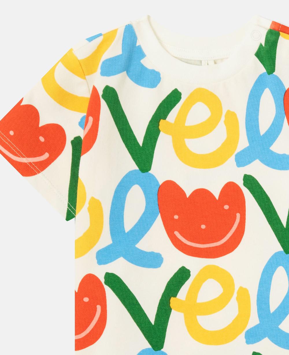 Stella All-Over Love Print T-Shirt