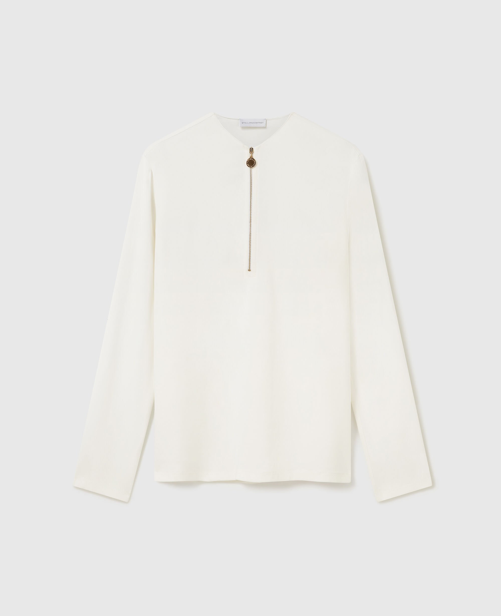 stella Arlesa Double Split Hem Zip Blouse