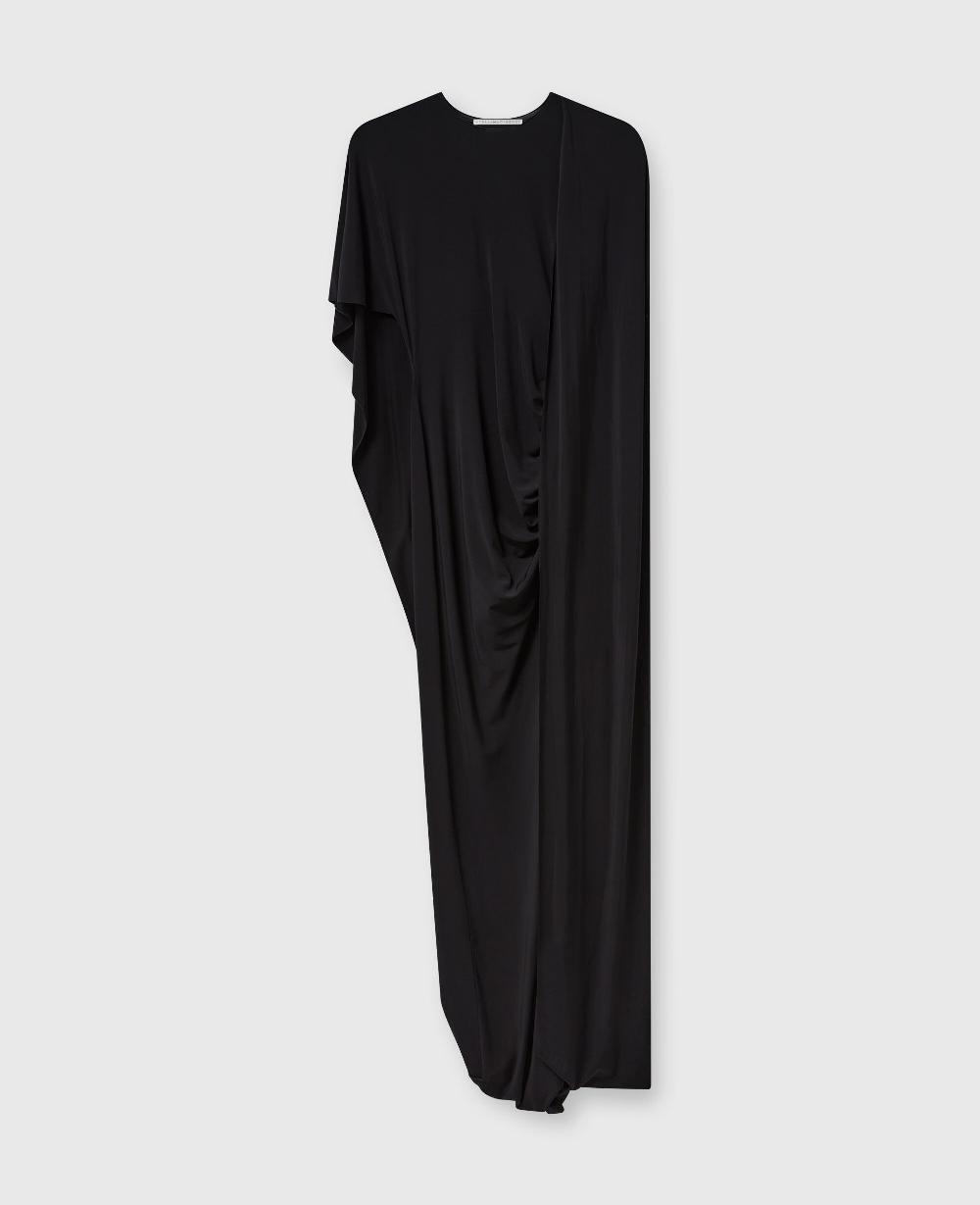 stella Asymmetric Cape Maxi Dress