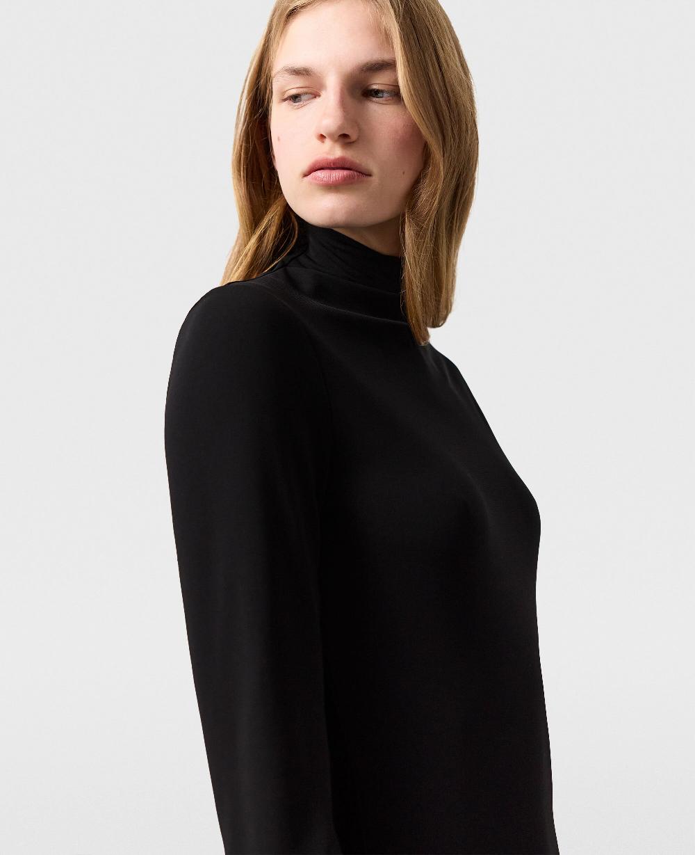 Stella Asymmetric Cape Midi Dress