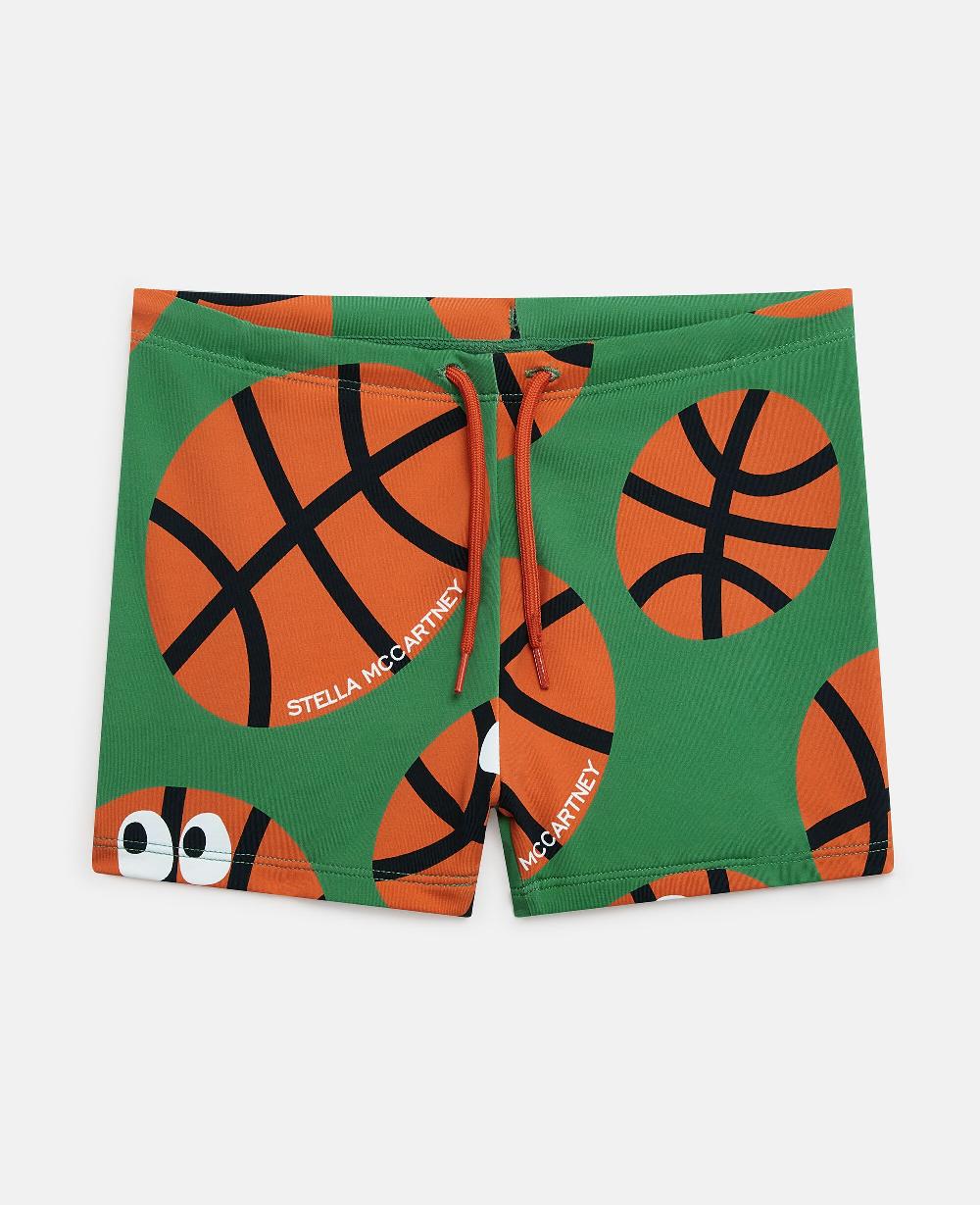 stella Basketball Print Swim Shorts