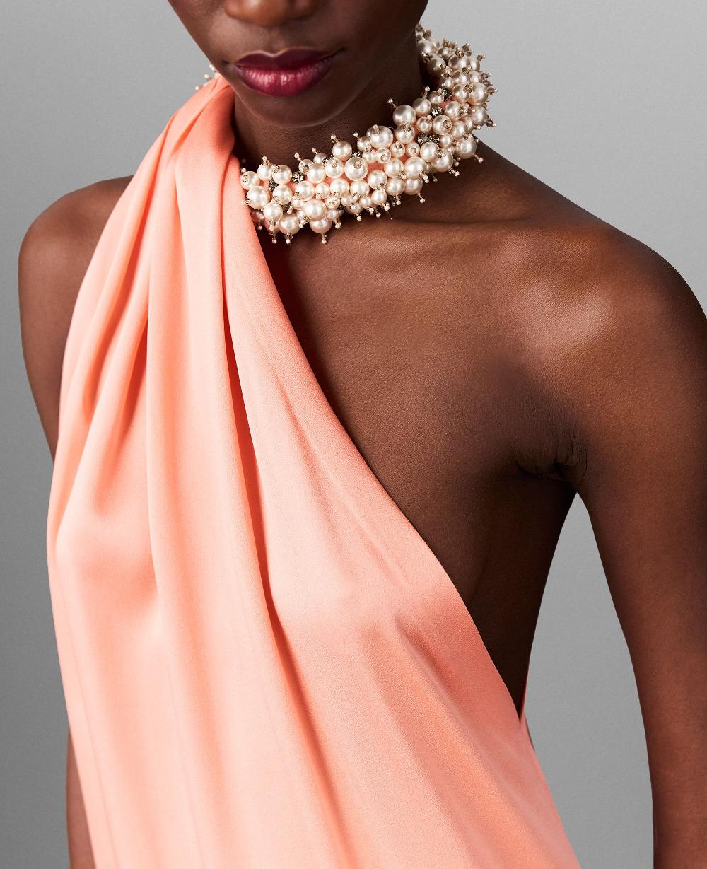 Stella Bead-Embellished Twisted Mini Dress