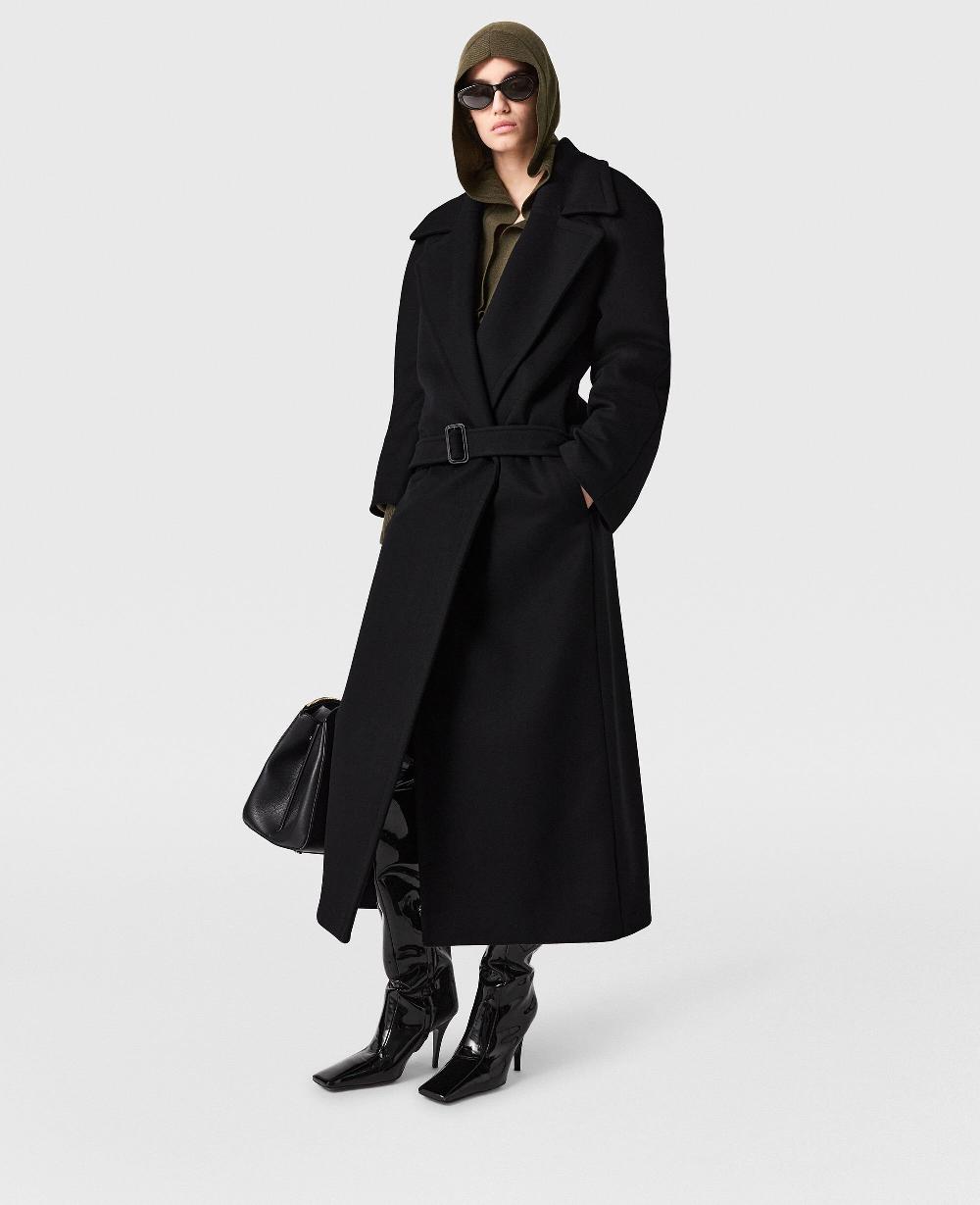 Stella Belted Tonal Buckle Trench Coat