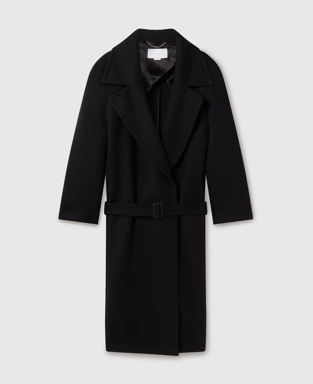 stella Belted Tonal Buckle Trench Coat