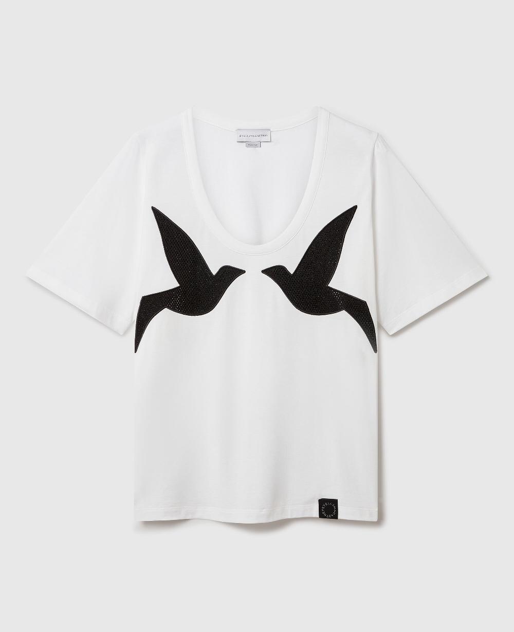 stella Blackbird Crystal-Embellished T-Shirt
