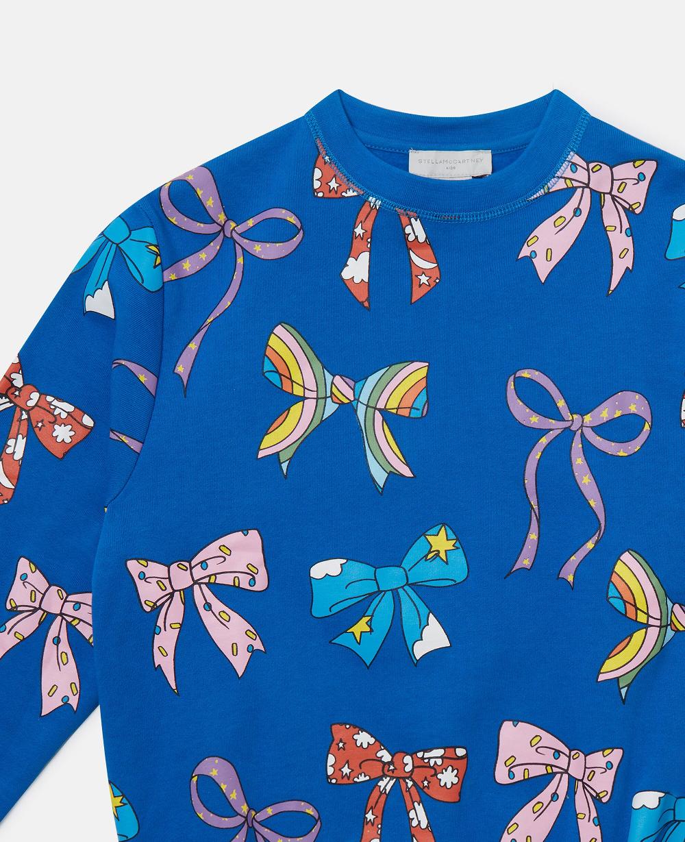 Stella Bow Print Crewneck Sweatshirt
