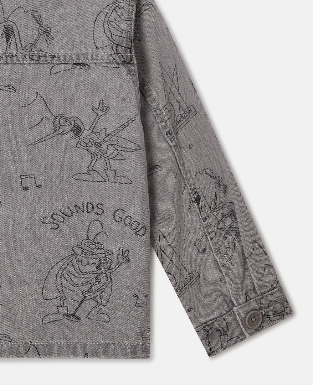 Stella Bug Band Print Denim Jacket