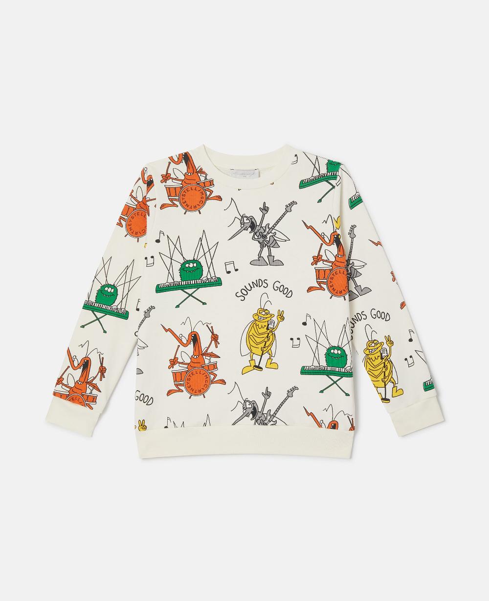 stella Bug Band Print Sweatshirt
