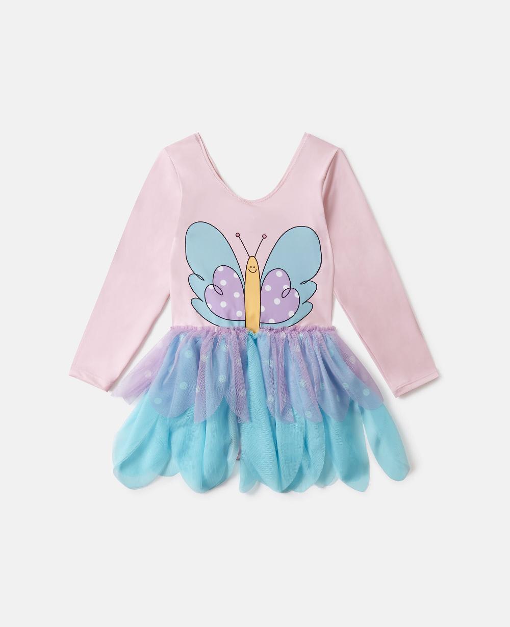 stella Butterfly Graphic Tulle Skirt Dress