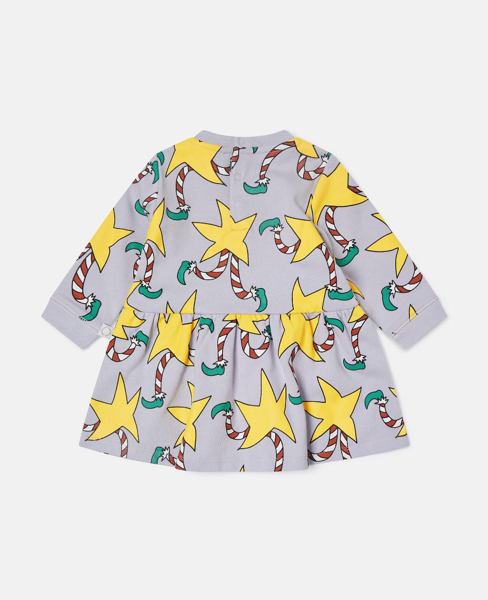 Stella Candy Cane Print Long-Sleeve Dress