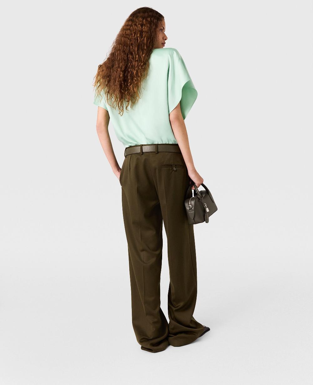 Stella Cap-Sleeve Shoulder Pad Top