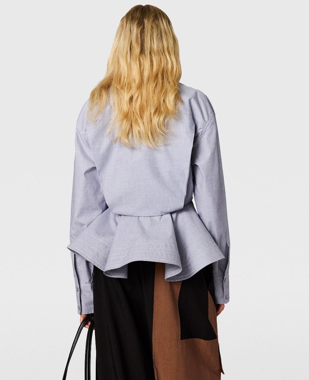 Stella Chambray Peplum Shirt