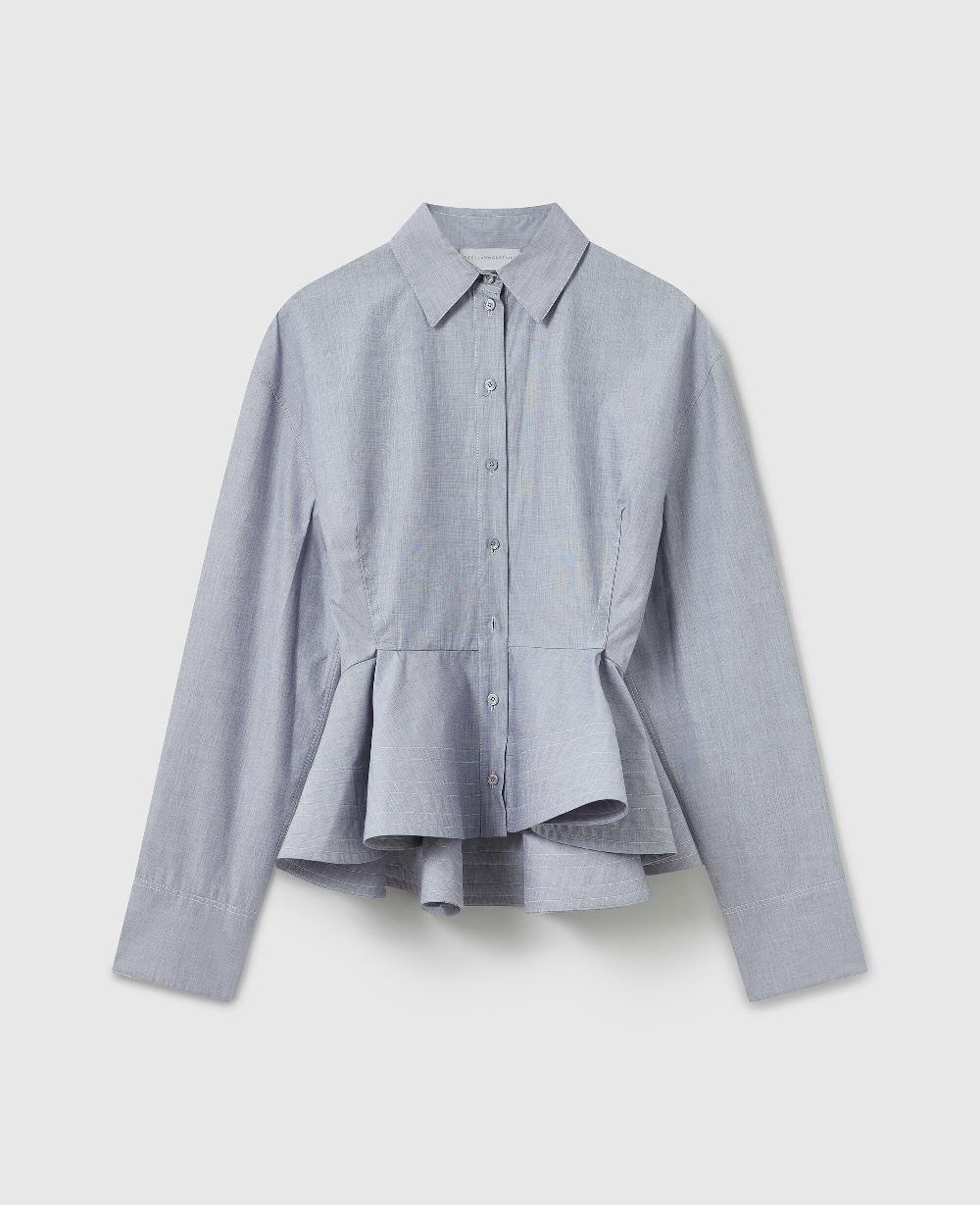 stella Chambray Peplum Shirt