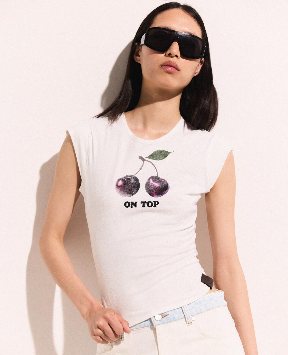 Stella Cherry Graphic Sleeveless Baby Tee