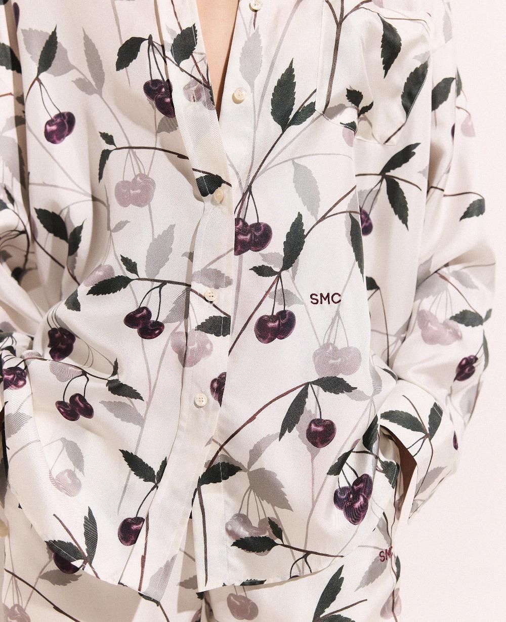 Stella Cherry Print Oversized Shirt