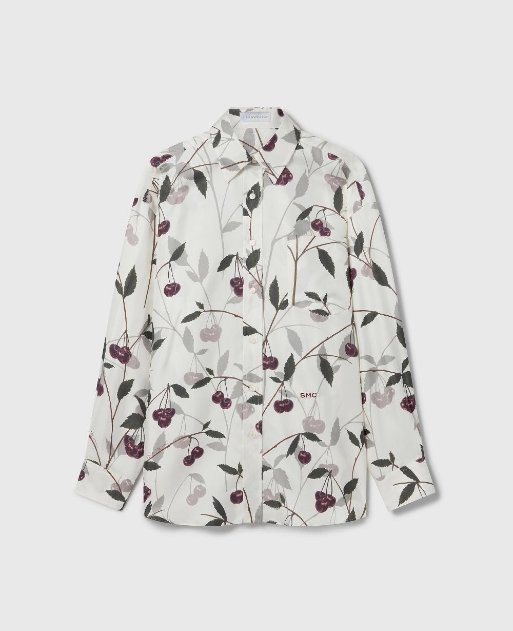 stella Cherry Print Oversized Shirt
