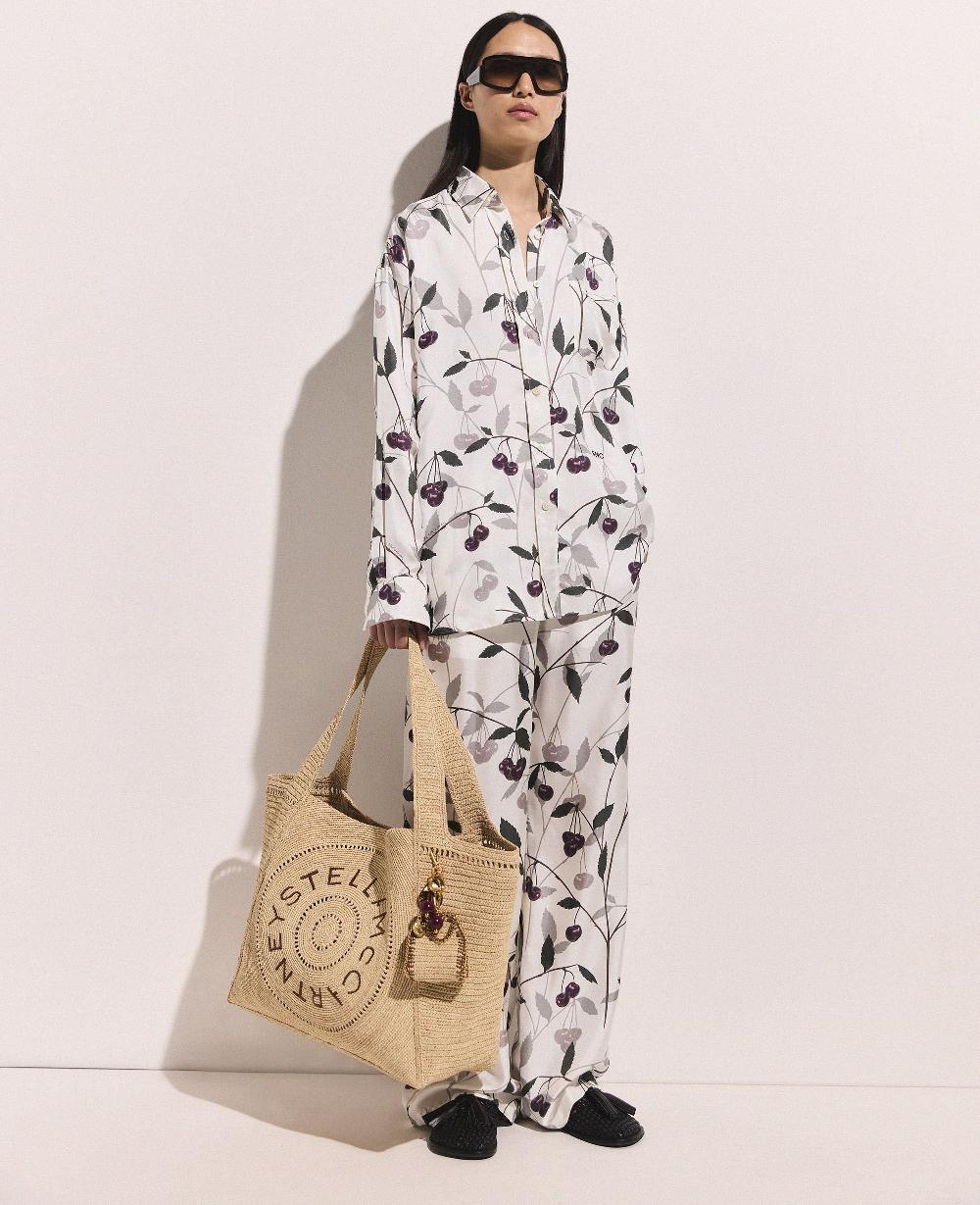 Stella Cherry Print Oversized Trousers