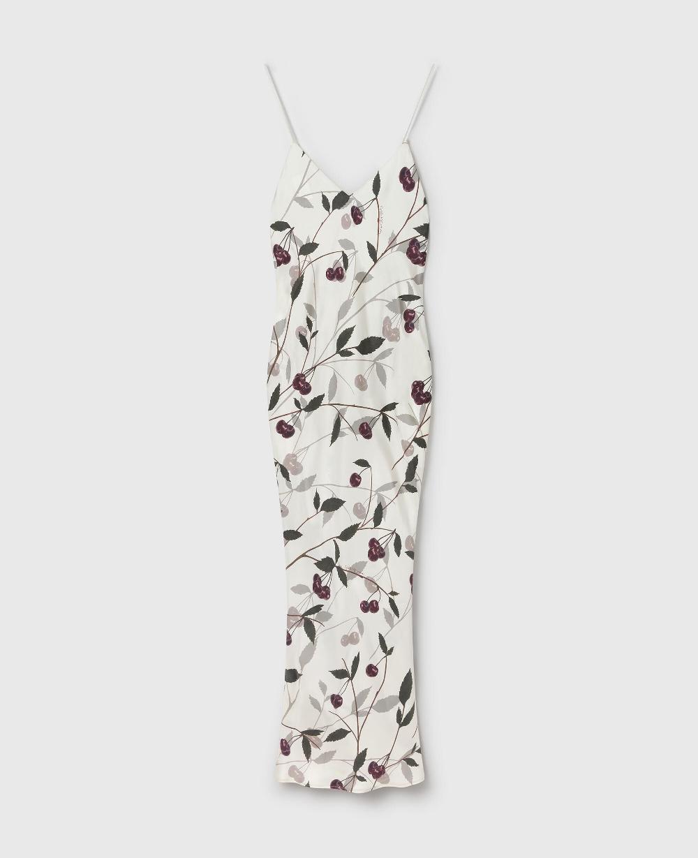 stella Cherry Print Sleeveless Midi Dress